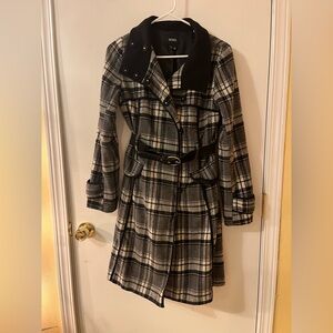 Plaid Wool Coat